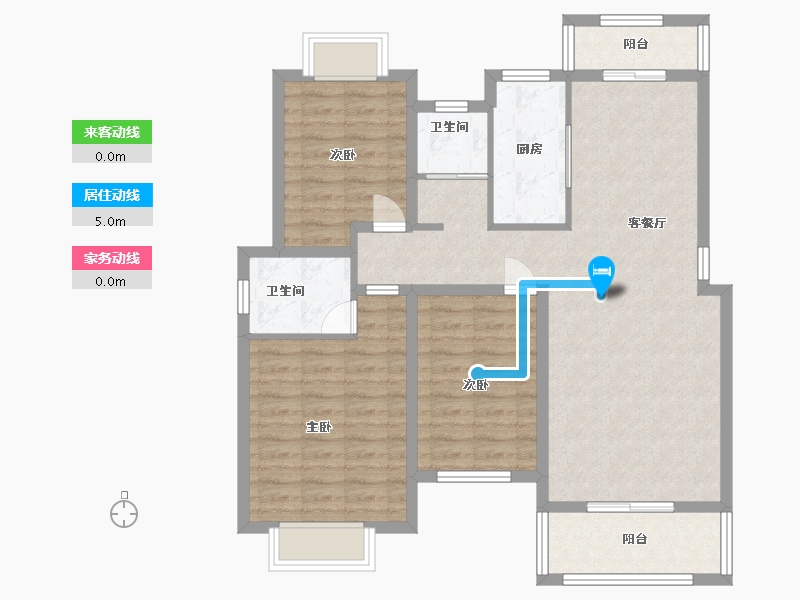 江西省-宜春市-中央城-95.20-户型库-动静线