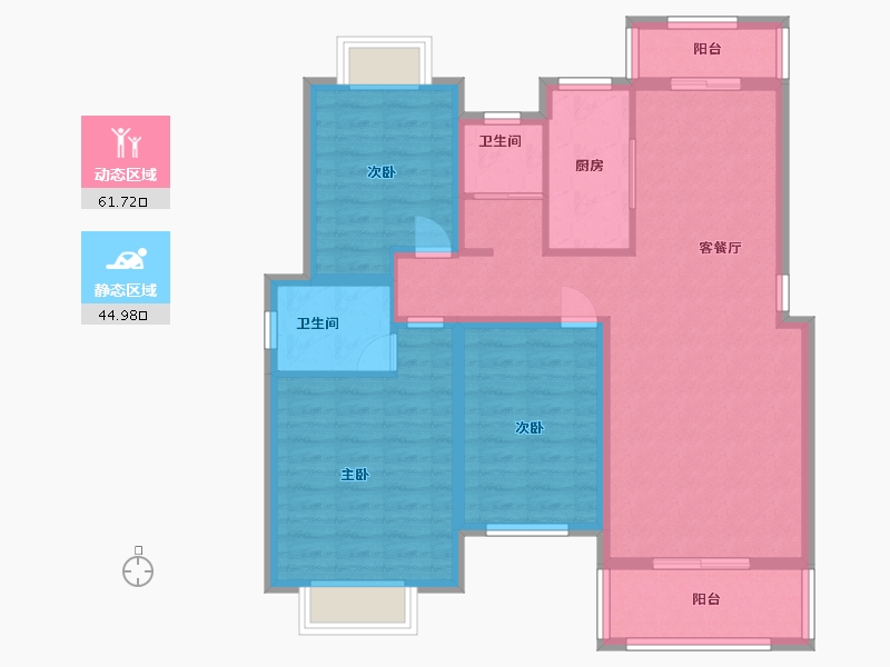 江西省-宜春市-中央城-95.20-户型库-动静分区