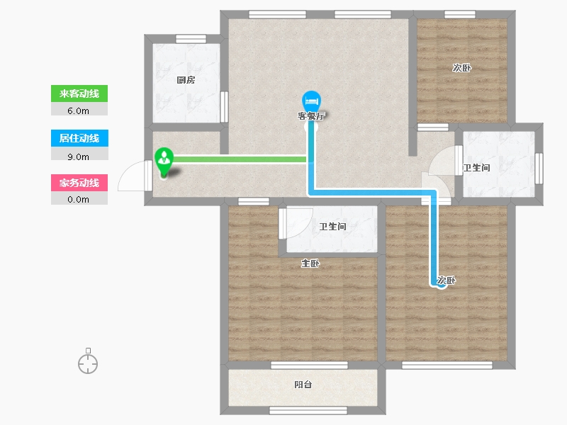 山东省-潍坊市-高密瑞景嘉苑-102.41-户型库-动静线