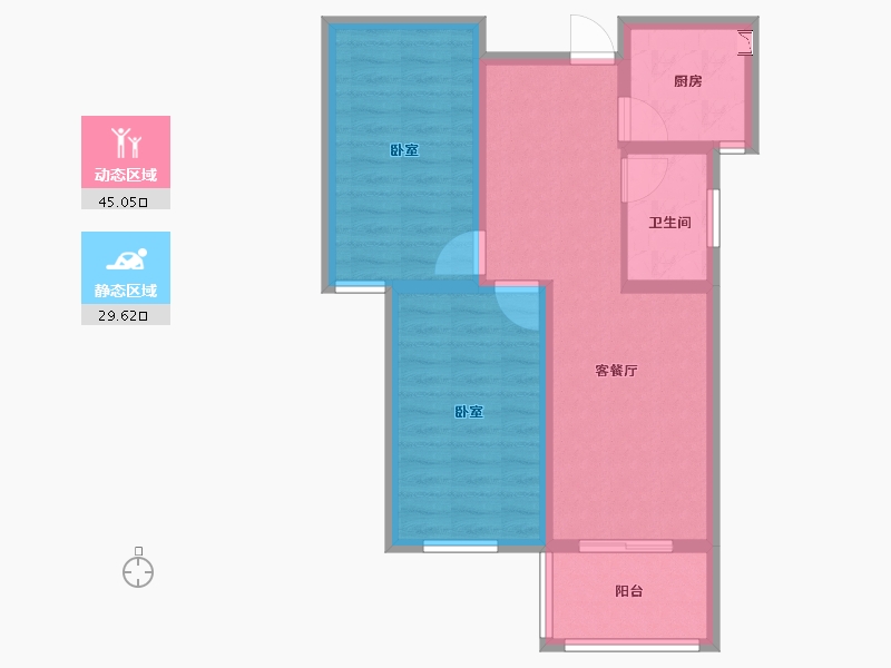 河南省-开封市-蓝城诚园-66.00-户型库-动静分区