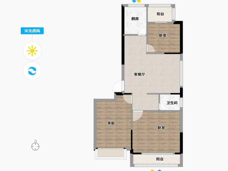 河南省-焦作市-学府壹号-78.00-户型库-采光通风