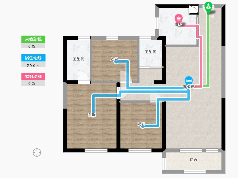 山东省-日照市-碧桂园德瑞·天悦府-81.57-户型库-动静线