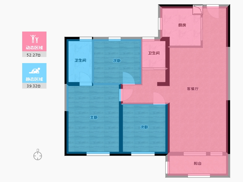 山东省-日照市-碧桂园德瑞·天悦府-81.57-户型库-动静分区