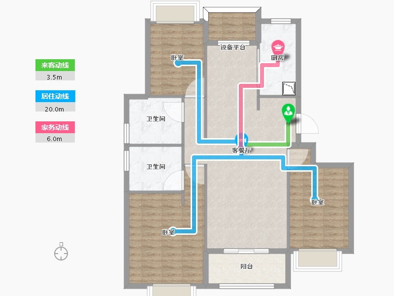 山东省-烟台市-侯至府-100.01-户型库-动静线