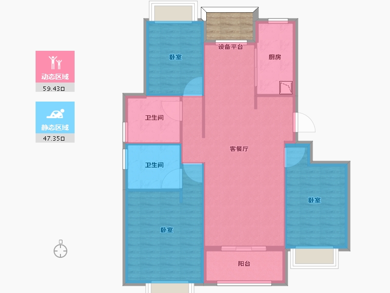 山东省-烟台市-侯至府-100.01-户型库-动静分区