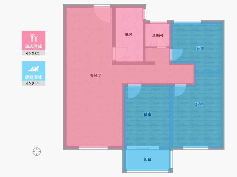 山东省-菏泽市-名仕豪庭天玺台-99.22-户型库-动静分区