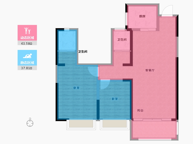 河南省-郑州市-亚星金运外滩-91.00-户型库-动静分区