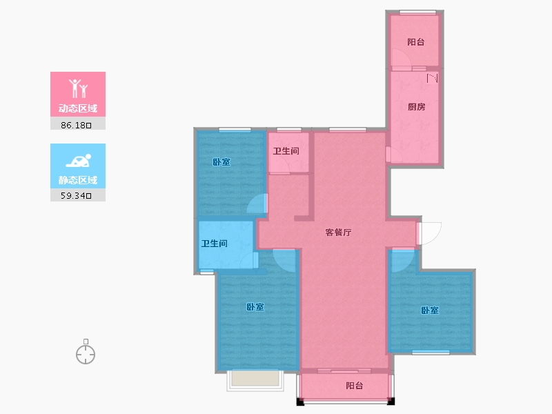 河南省-安阳市-天宏美好生活家园-130.00-户型库-动静分区