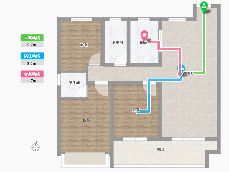 河南省-安阳市-邺南·揽月台-102.00-户型库-动静线