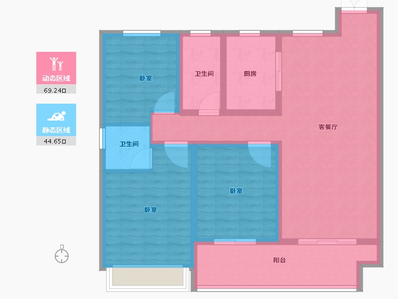 河南省-安阳市-邺南·揽月台-102.00-户型库-动静分区