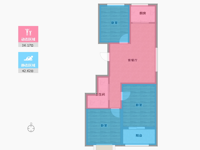 山东省-聊城市-智佳嘉和文苑-70.00-户型库-动静分区