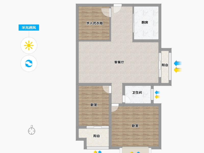 河南省-洛阳市-东悦城-94.00-户型库-采光通风