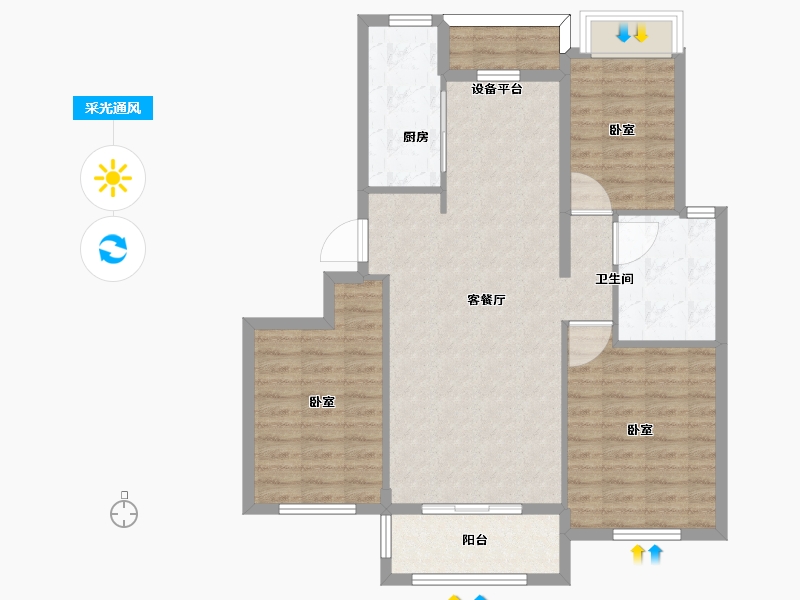 山东省-烟台市-侯至府-93.01-户型库-采光通风