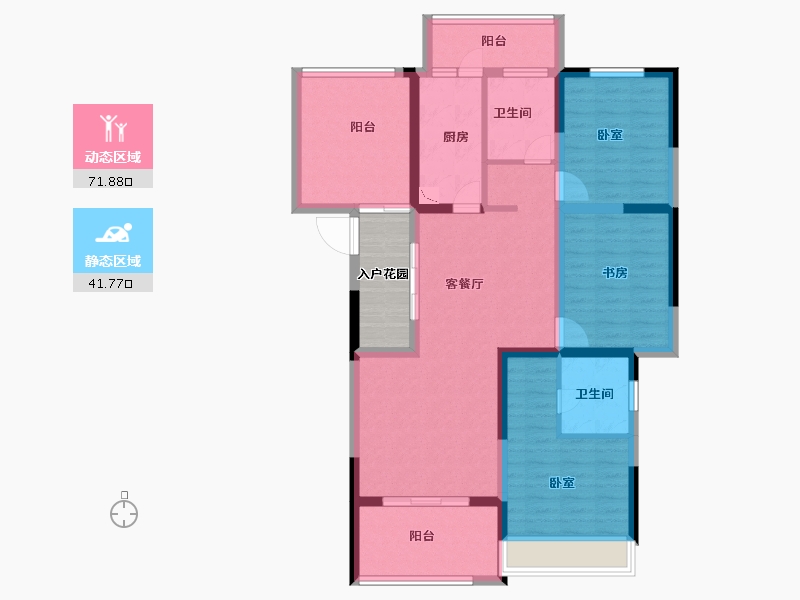 河南省-洛阳市-古都尚郡-106.00-户型库-动静分区