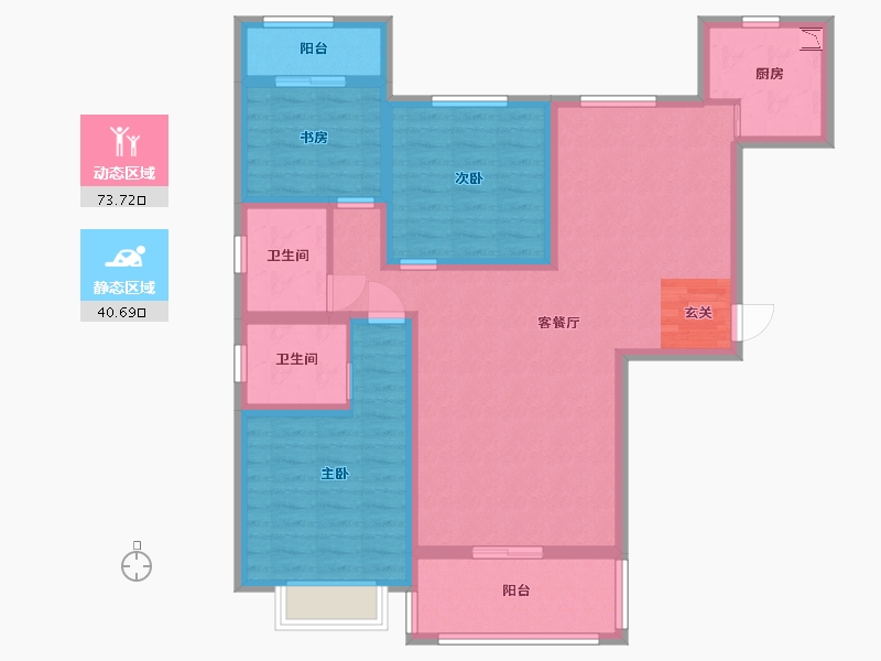 江西省-宜春市-上高印象-101.20-户型库-动静分区