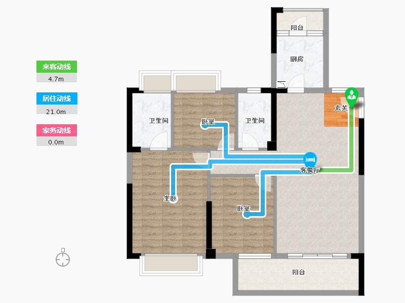 福建省-漳州市-大唐名门印象-96.58-户型库-动静线