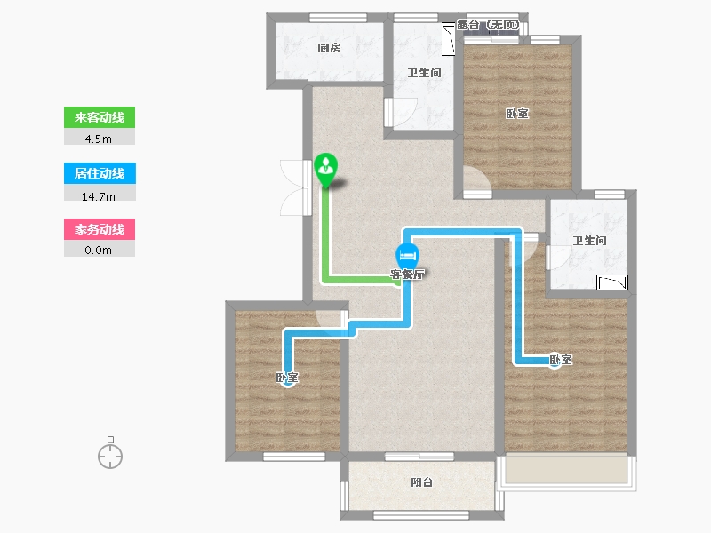 山东省-菏泽市-鑫源麗水城-100.85-户型库-动静线