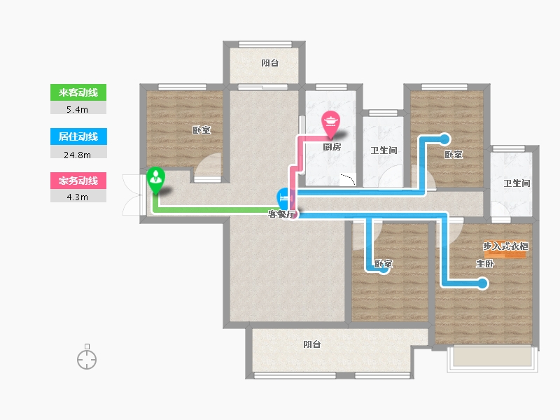 河南省-洛阳市-建业贰号城邦-122.00-户型库-动静线