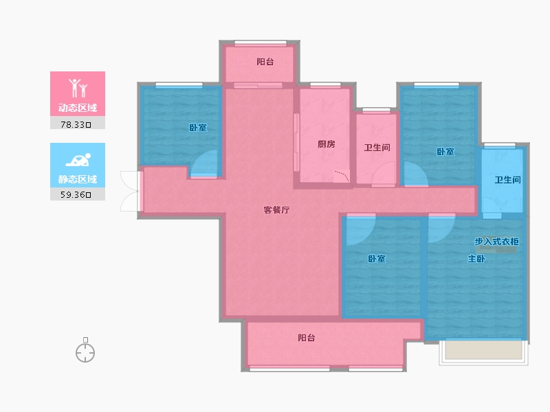 河南省-洛阳市-建业贰号城邦-122.00-户型库-动静分区