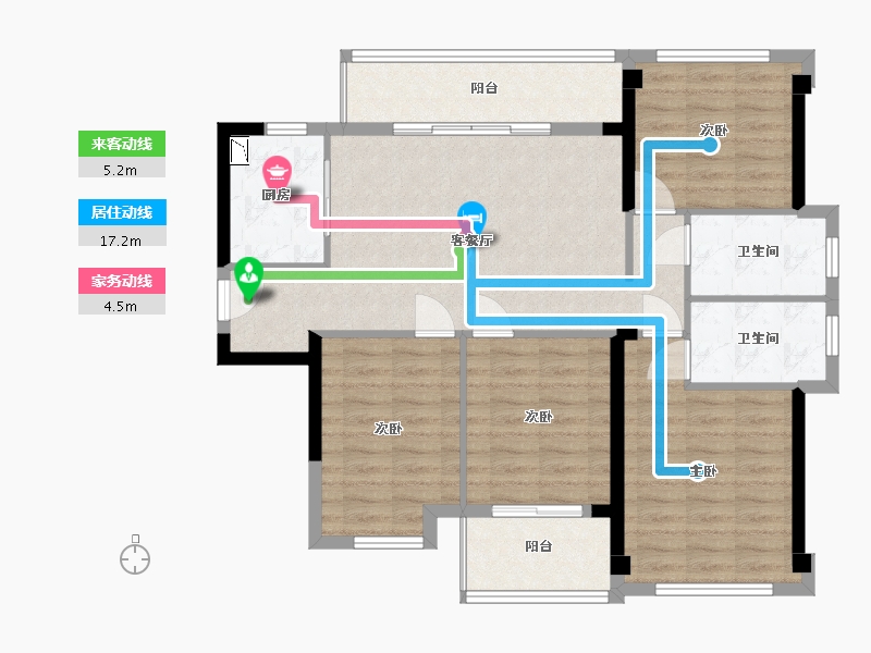 福建省-福州市-永泰外滩1号-97.99-户型库-动静线