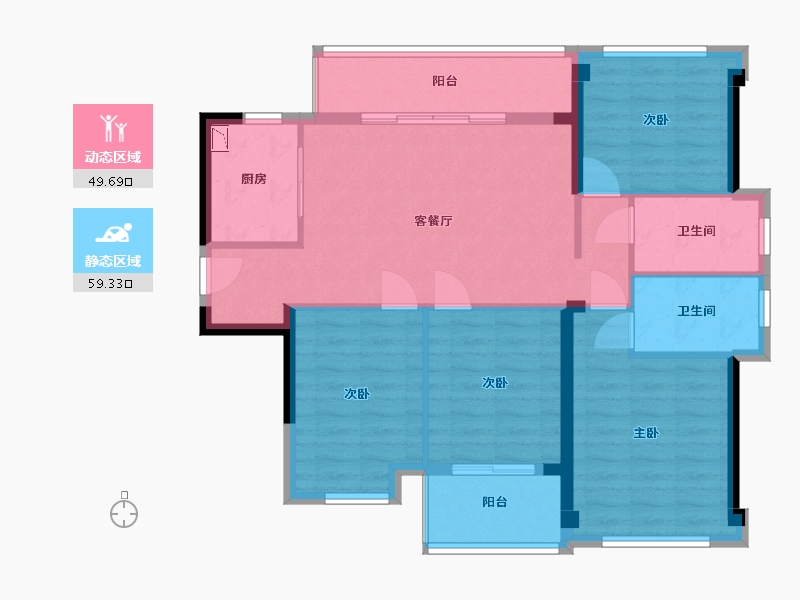 福建省-福州市-永泰外滩1号-97.99-户型库-动静分区