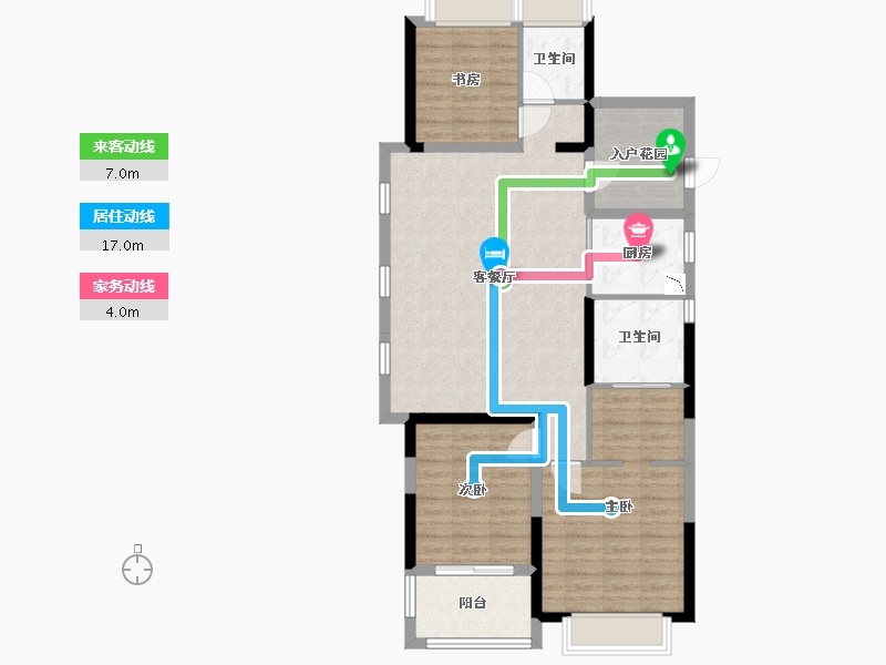 江西省-宜春市-碧桂园明月江南-97.56-户型库-动静线