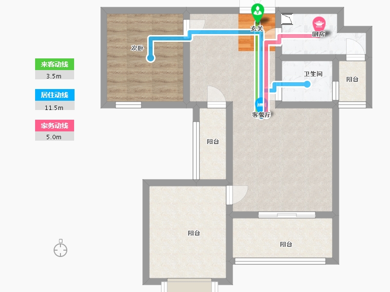 江西省-宜春市-上高印象-66.60-户型库-动静线