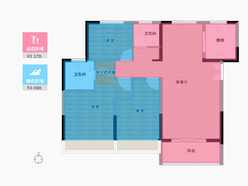 河南省-郑州市-宝地中央湿地-102.70-户型库-动静分区