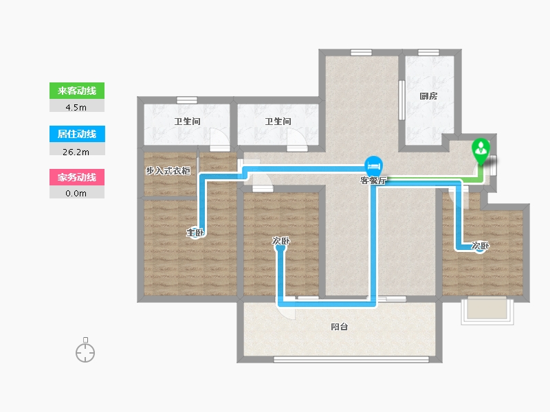 山东省-青岛市-海信君和-113.00-户型库-动静线