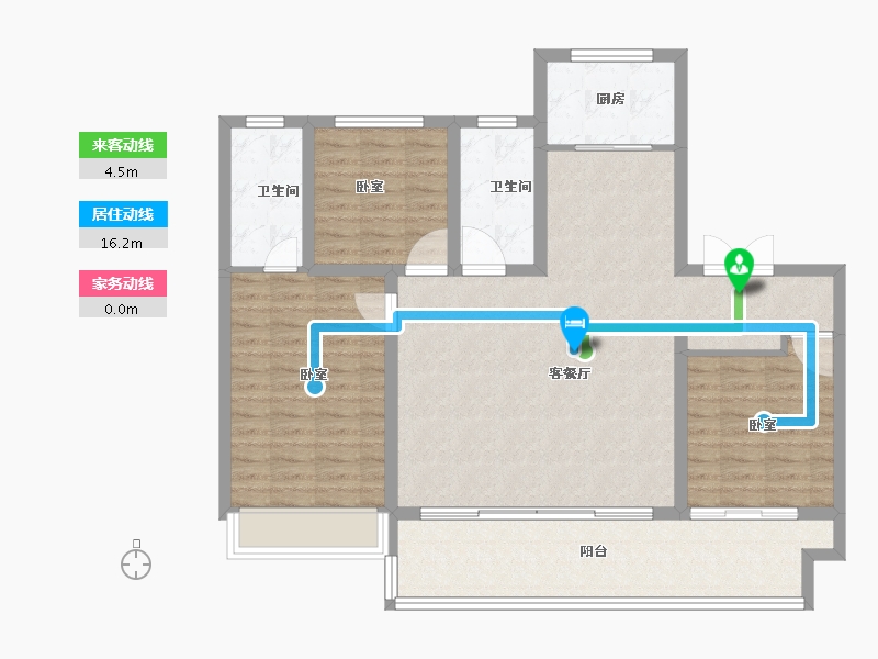 河南省-安阳市-邺南·揽月台-108.00-户型库-动静线