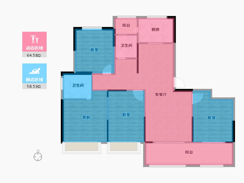 河南省-焦作市-学府壹号-112.00-户型库-动静分区