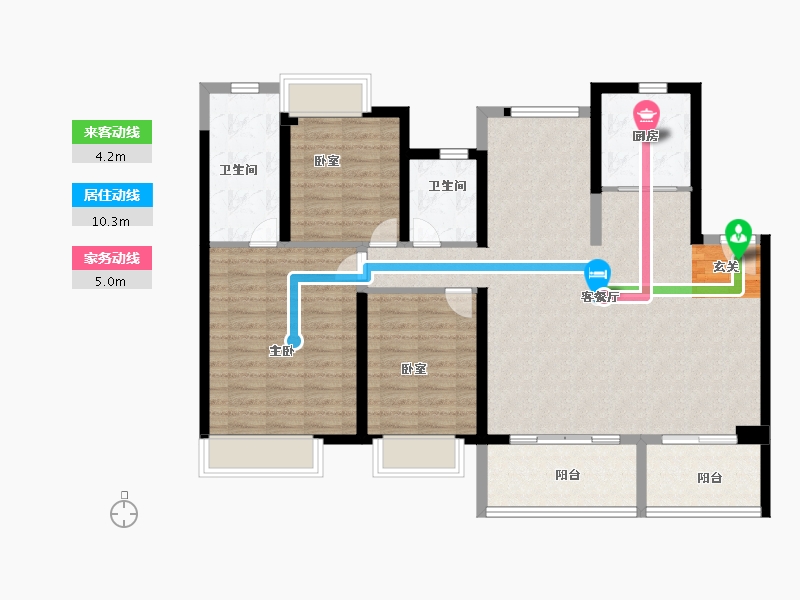 福建省-漳州市-融信壹号府-113.39-户型库-动静线