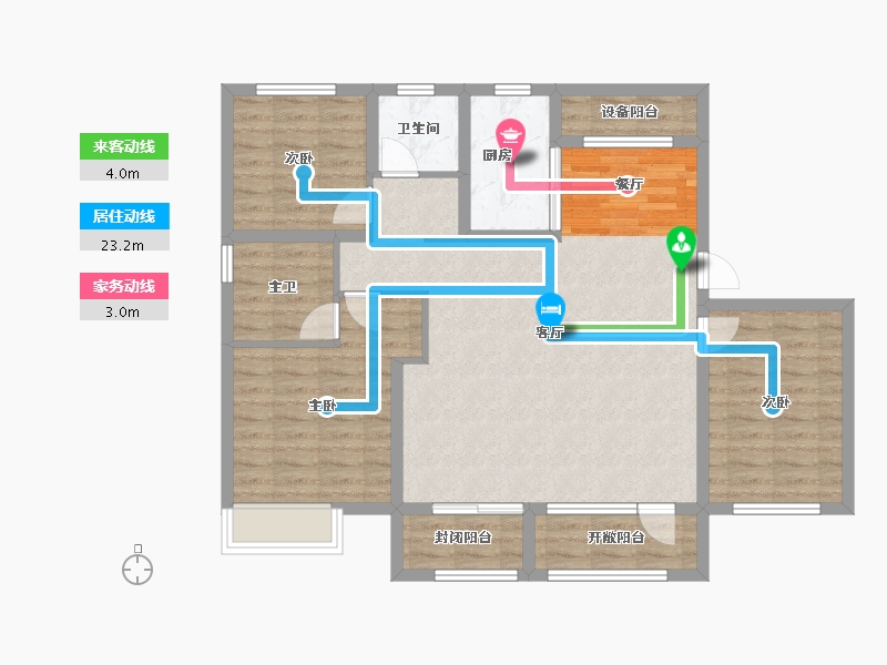 山东省-威海市-保利翰林苑-101.05-户型库-动静线