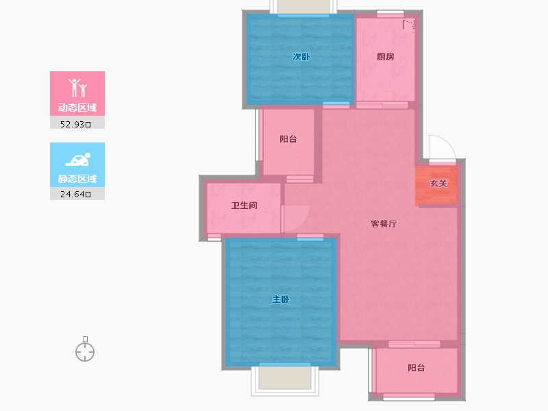 江西省-宜春市-上高印象-69.00-户型库-动静分区