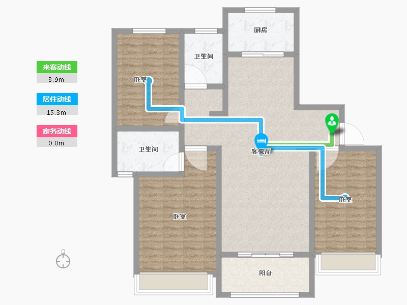 河南省-安阳市-天悦华府-113.09-户型库-动静线