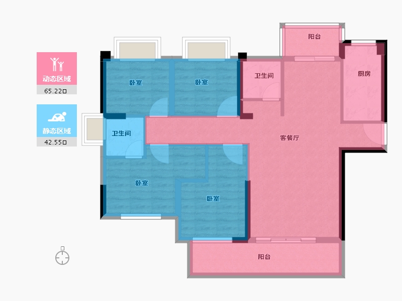 福建省-泉州市-景园合著-96.00-户型库-动静分区