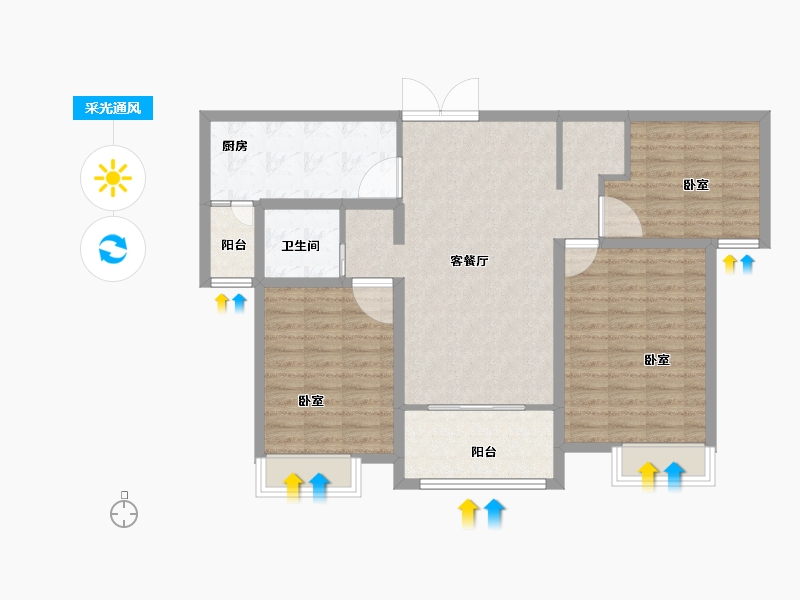 河南省-开封市-清风雅居-98.01-户型库-采光通风