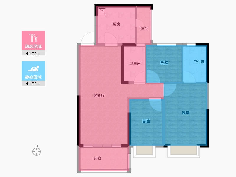 河南省-安阳市-安阳恒大翡翠华庭-98.00-户型库-动静分区