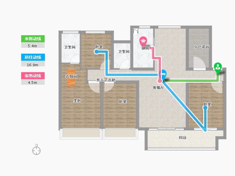 河南省-洛阳市-湖滨美院-130.57-户型库-动静线