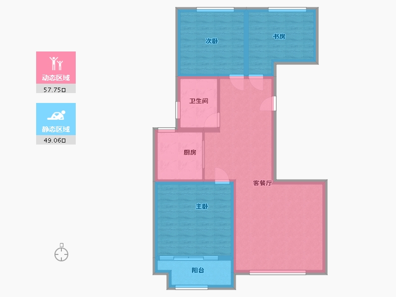 山东省-潍坊市-和佳翠园-96.05-户型库-动静分区