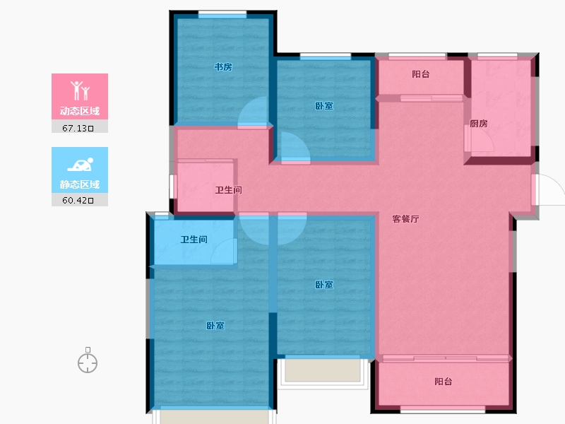 河南省-郑州市-亚星金运外滩-114.00-户型库-动静分区