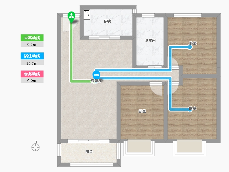 河南省-开封市-新惠华府-79.25-户型库-动静线