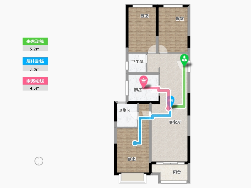 河南省-郑州市-世茂云尚天地-102.00-户型库-动静线