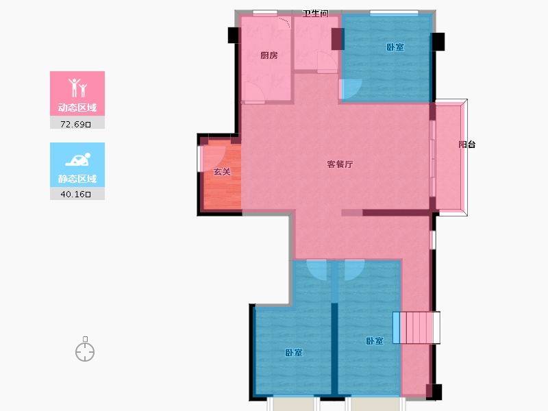 福建省-漳州市-融信壹号府-101.20-户型库-动静分区