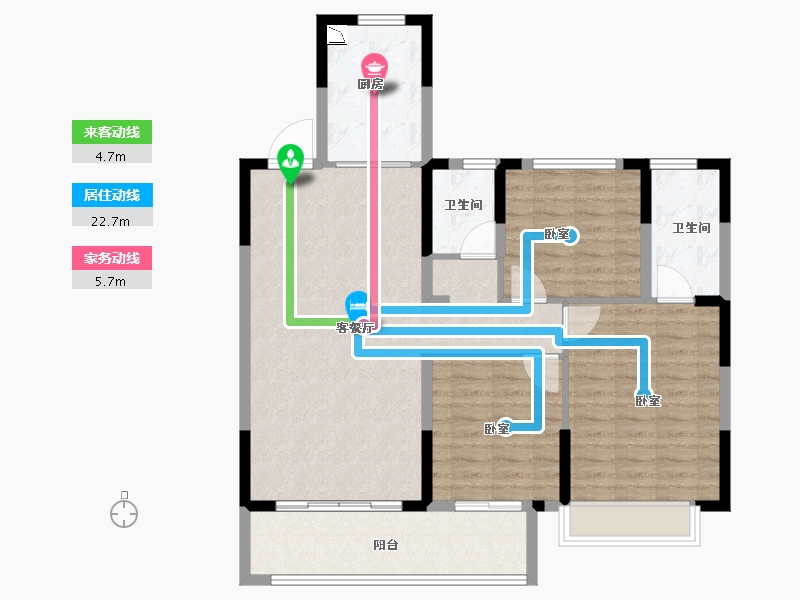 河南省-安阳市-开祥御龙城-101.00-户型库-动静线