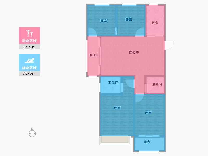 山东省-菏泽市-中达尚城一品-110.00-户型库-动静分区