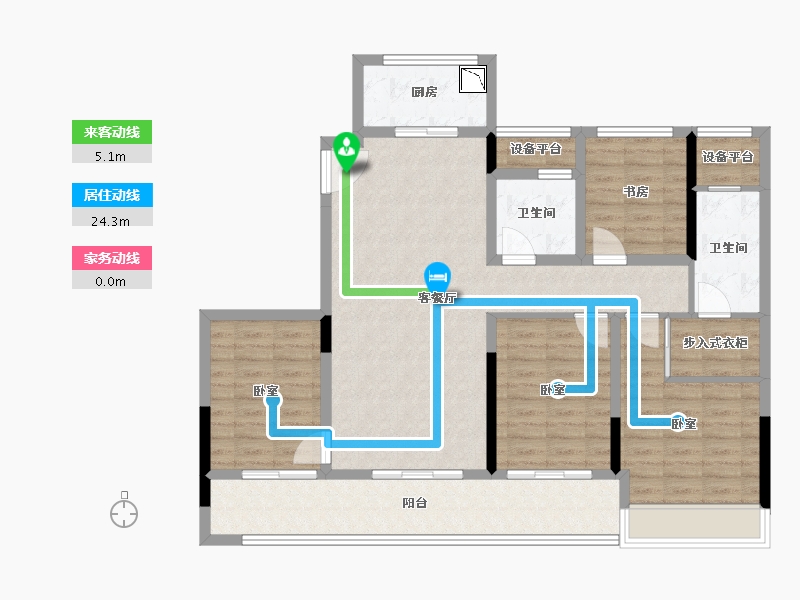 浙江省-舟山市-融创金成芸麓大观-114.00-户型库-动静线