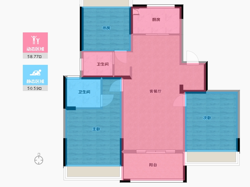 江西省-宜春市-江旅•上高中心-98.10-户型库-动静分区