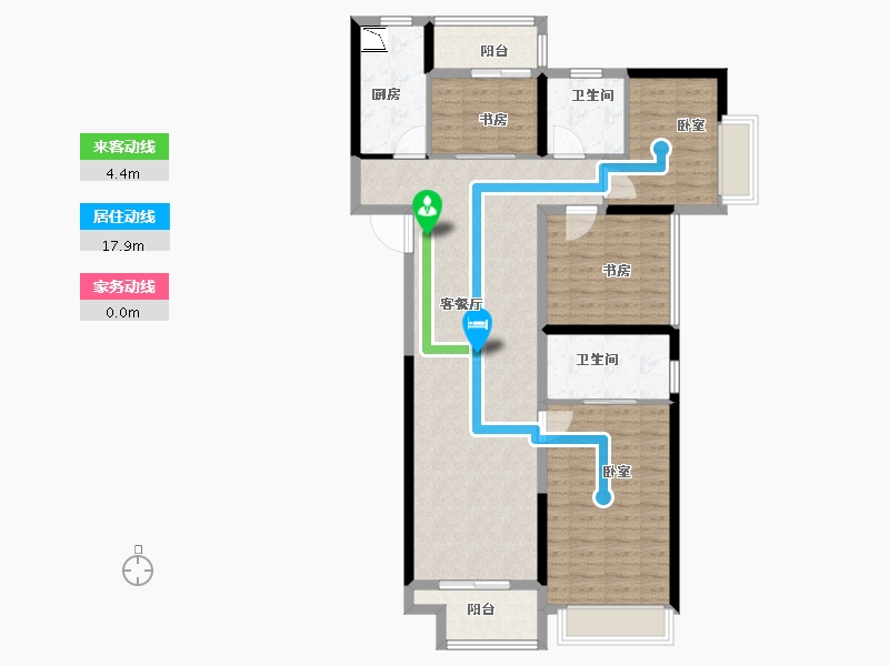 河南省-郑州市-朗悦公园道1号-112.00-户型库-动静线