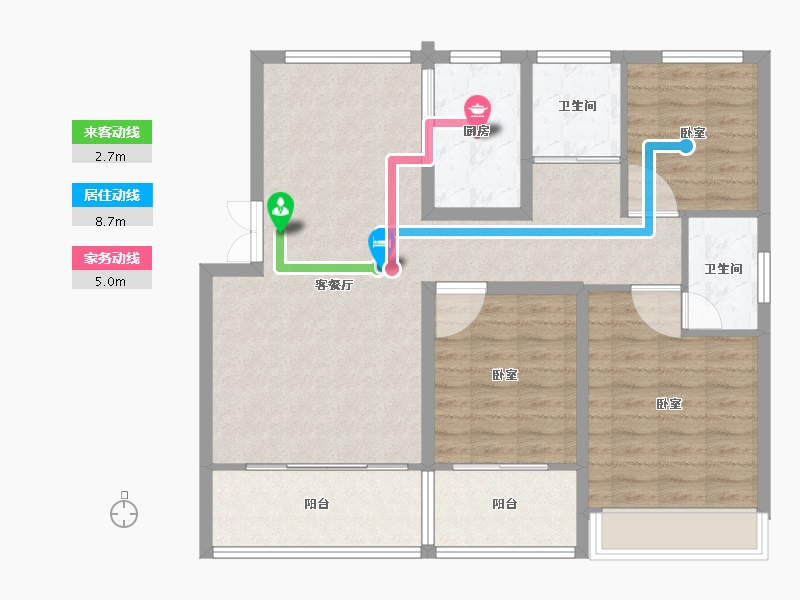 河南省-开封市-兰大豪庭-98.59-户型库-动静线